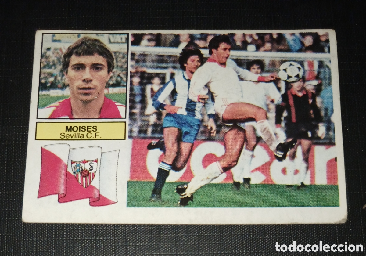Cromos de f&uacute;tbol: Cromo Mois&eacute;s Sevilla C. F. Ed. Este Liga 1982 1983 82-83 Sin pegar, nunca pegado