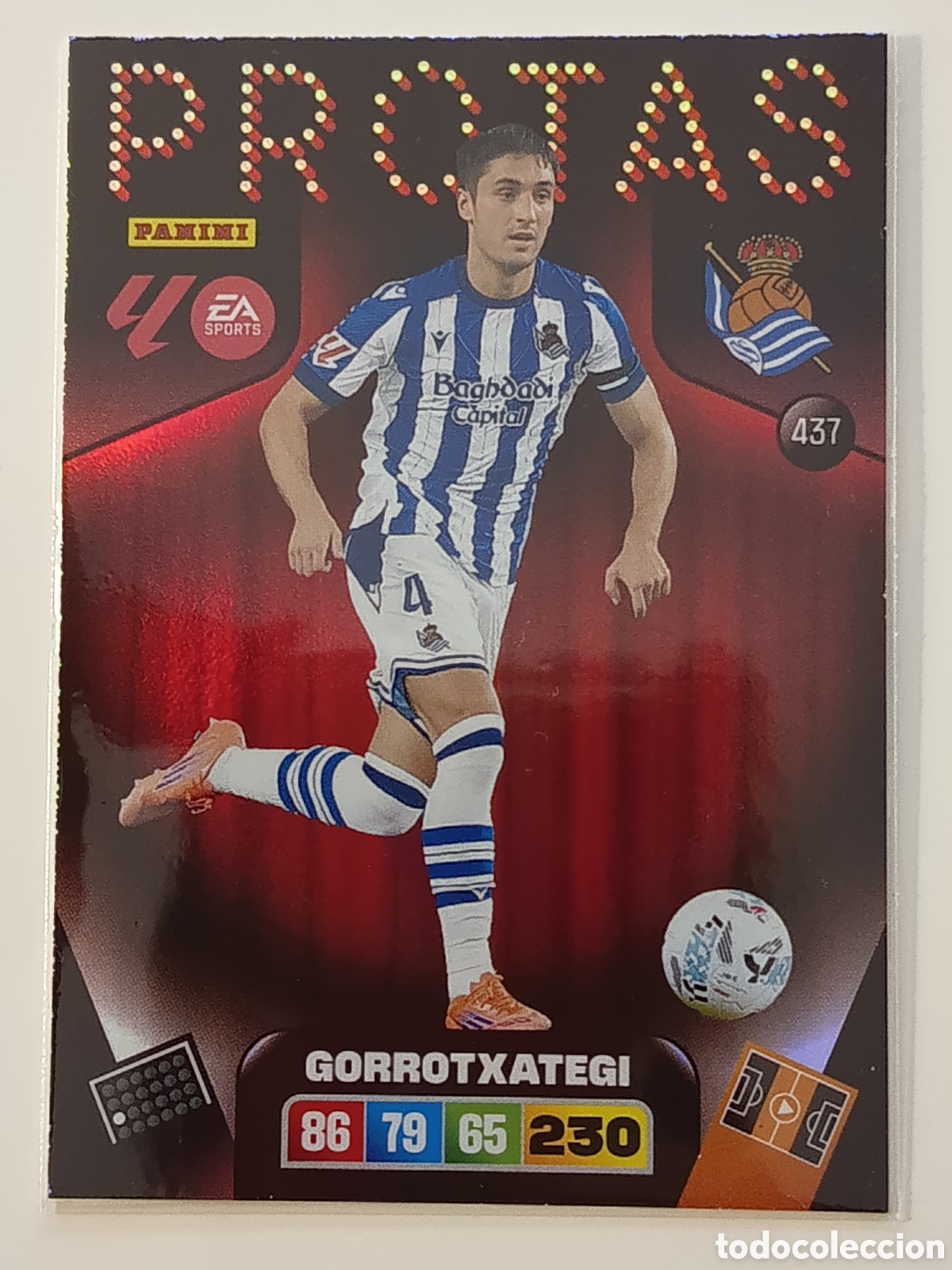 Cromos de f&uacute;tbol: 437 Gorrotxategi Protas adrenalyn xl 2025-2026