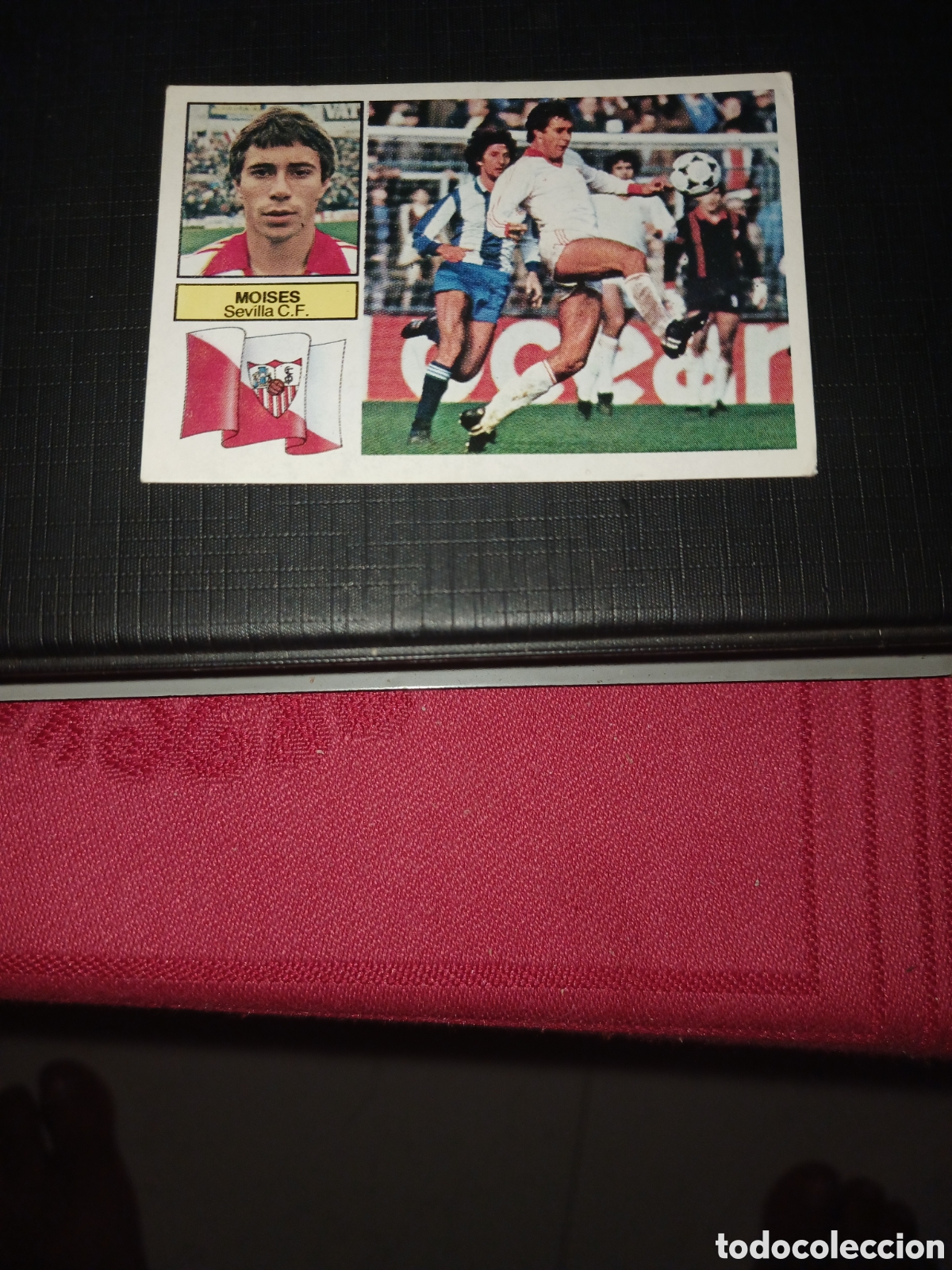 Cromos de f&uacute;tbol: Cromo Mois&eacute;s Sevilla C. F. Ed. Este Liga 1982 1983 82-83 Sin pegar, nunca pegado