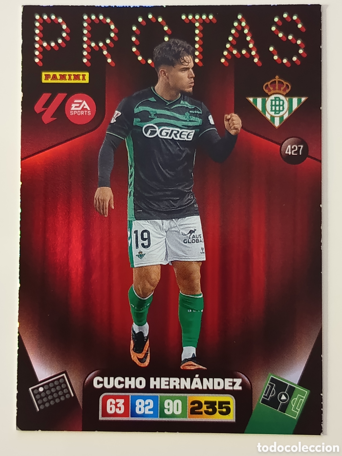 Cromos de f&uacute;tbol: 427 Cucho Hern&aacute;ndez Protas adrenalyn xl 2025-2026