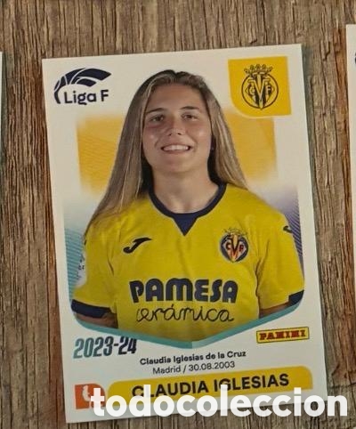 Cromos de f&uacute;tbol: CLAUDIA IGLESIAS VILLARREAL Panini Liga F 2023-24