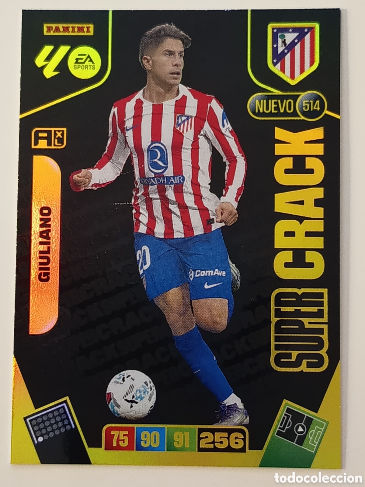 Cromos de f&uacute;tbol: 514 Giuliano Super Crack adrenalyn xl 2025-2026