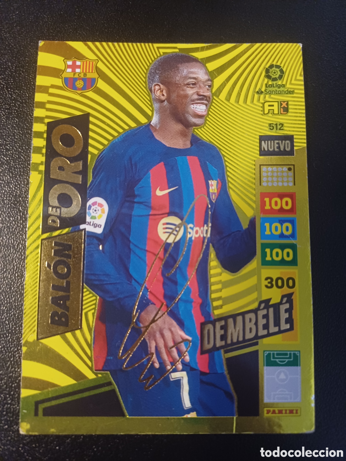 Cromos de f&uacute;tbol: #512 DEMBELE FC BARCELONA NUEVO BALON DE ORO PANINI ADRENALYN XL LA LIGA 2022-23