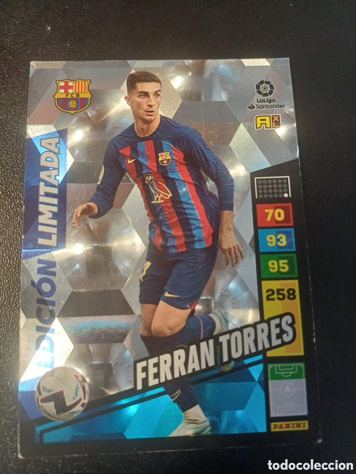 Cromos de f&uacute;tbol: FERRAN TORRES FC BARCELONA EDICION LIMITADA PANINI ADRENALYN XL LA LIGA 2022-23