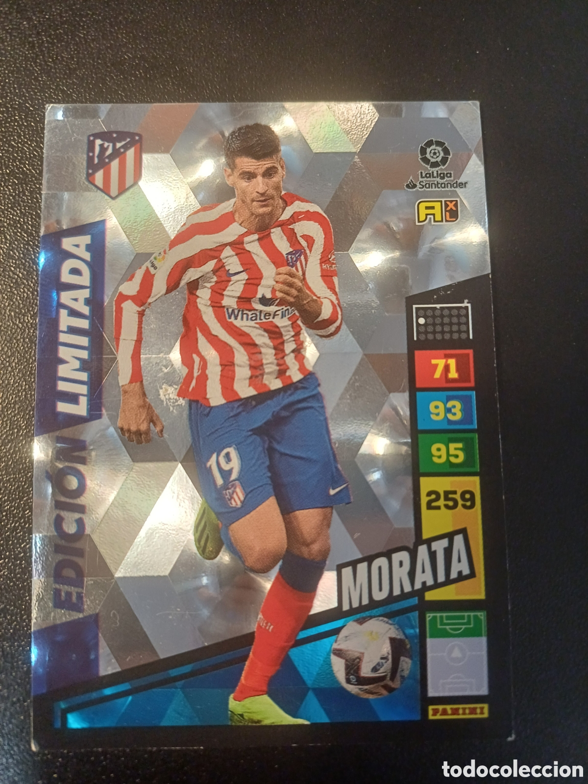 Cromos de f&uacute;tbol: MORATA ATLETICO DE MADRID EDICION LIMITADA PANINI ADRENALYN XL LA LIGA 2022-23
