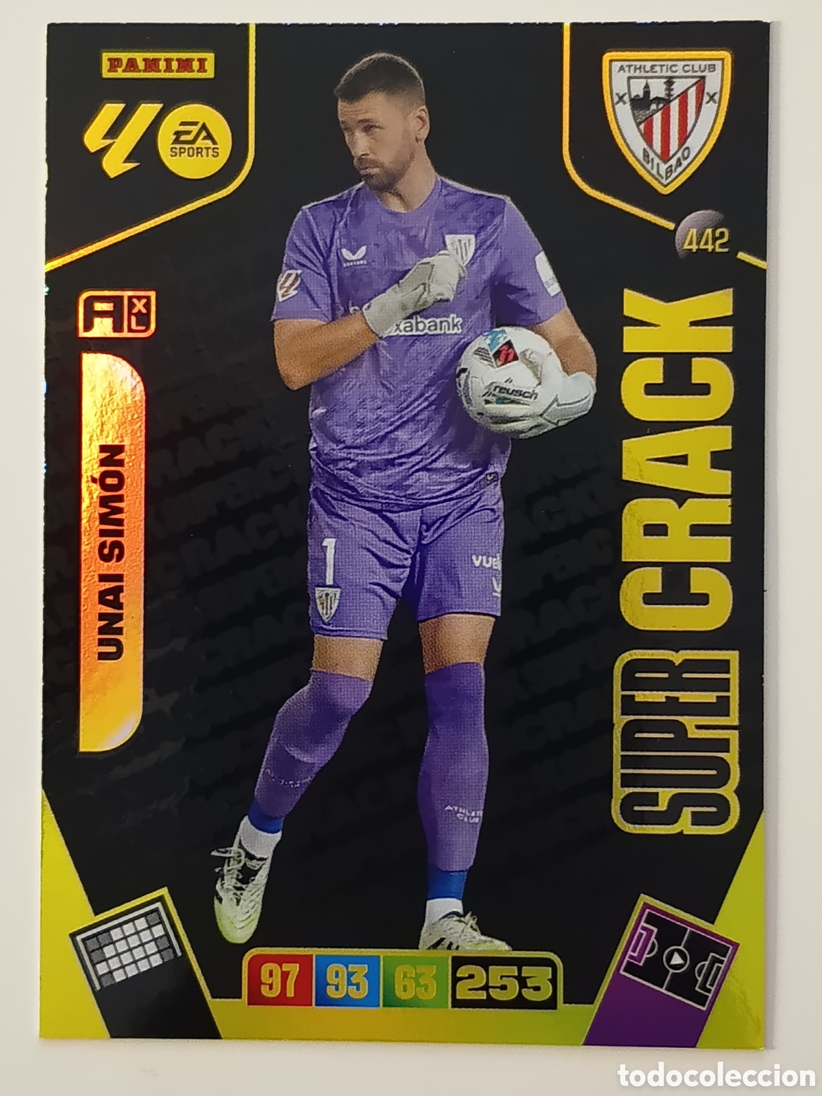 Cromos de f&uacute;tbol: 442 Unai Sim&oacute;n s&uacute;per crack adrenalyn xl 2025-2026