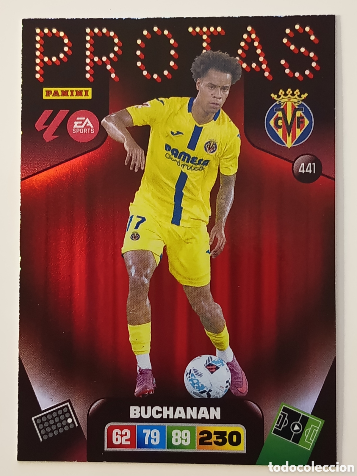 Cromos de f&uacute;tbol: 441 Buchanan Protas adrenalyn xl 2025-2026