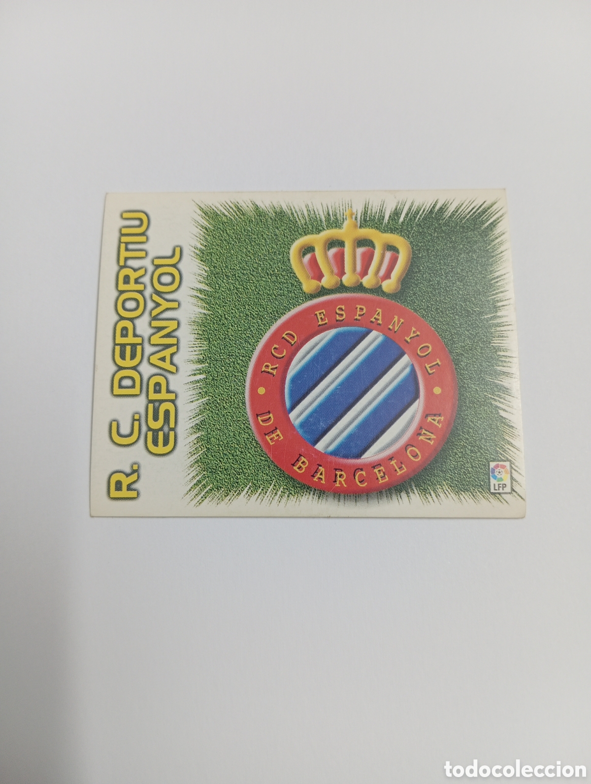 Cromos de f&uacute;tbol: ESCUDO Espa&ntilde;ol Espanyol Liga Este 99 00