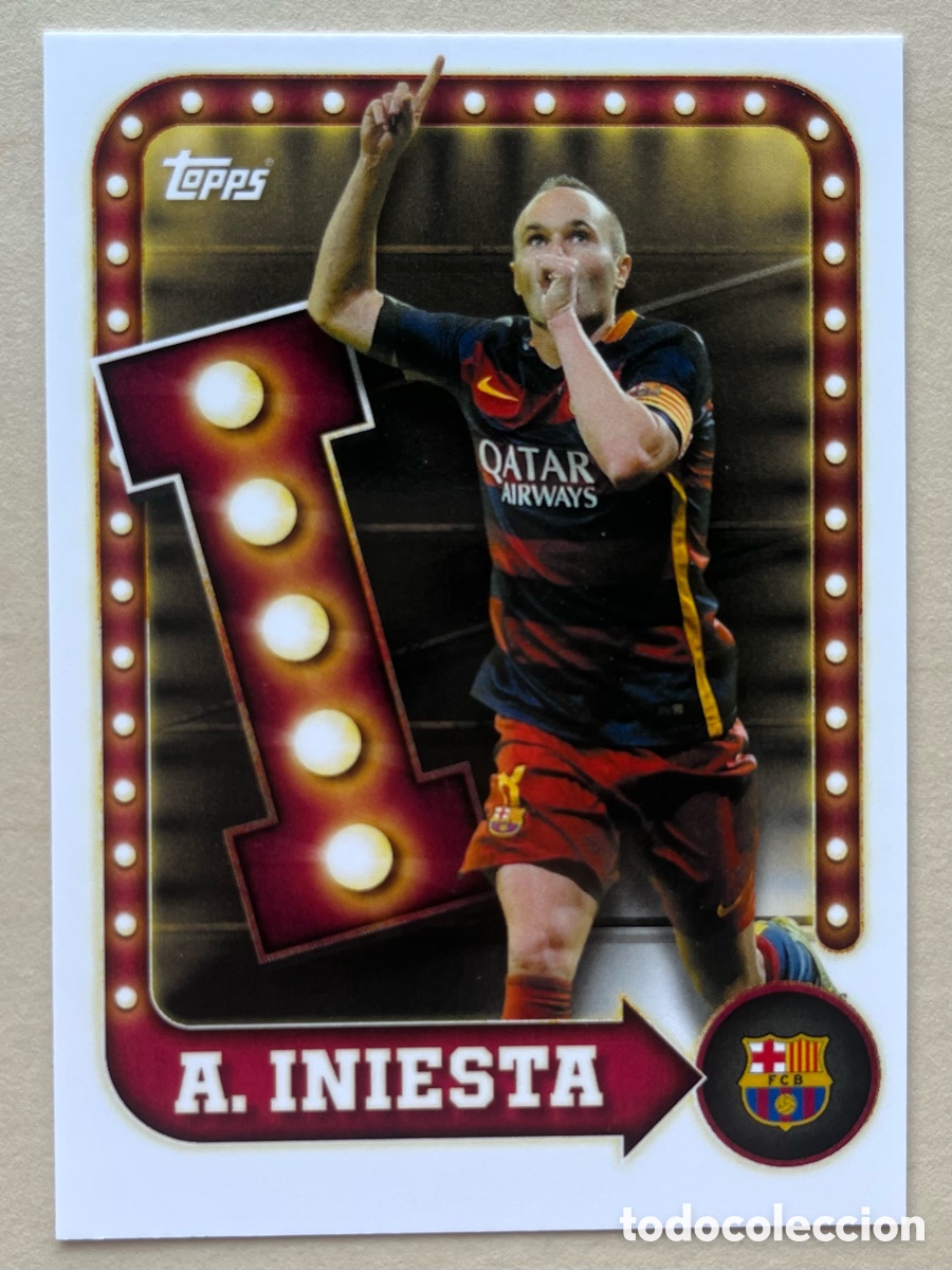 Figurine di Calcio: Iniesta FC Barcelona Topps Tin 2025-26