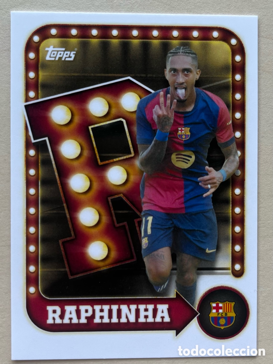 Figurine di Calcio: Raphinha Insert FC Barcelona Topps Tin 2025-26