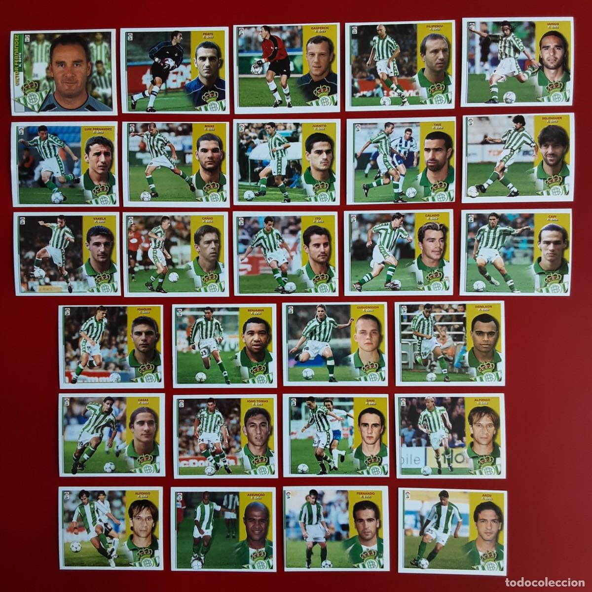 Figurine di Calcio: EQUIPO COMPLETO BETIS LIGA TEMPORADA 2002 2003 02 03 EDICIONES ESTE SIN PEGAR