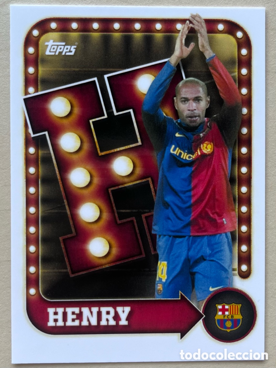 Football Stickers: Henry Insert FC Barcelona Topps Tin 2025-26
