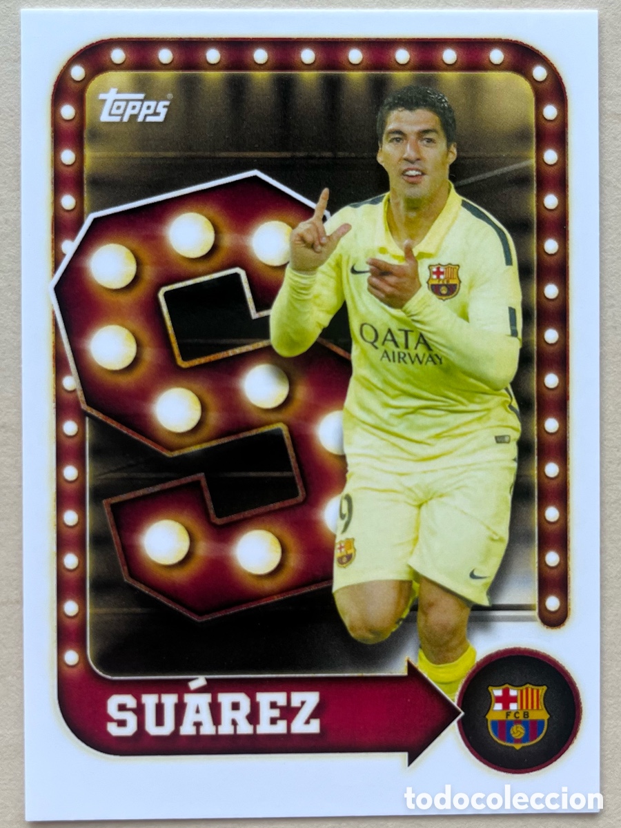 Football Stickers: Luis Su&aacute;rez Insert FC Barcelona Topps Tin 2025-26