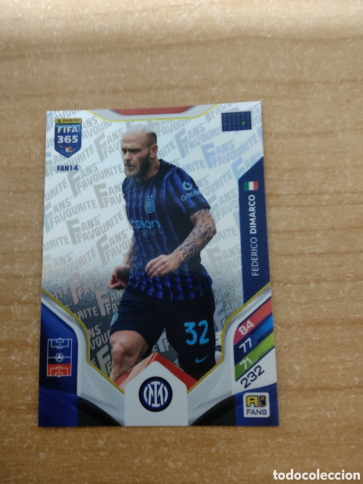 Cromos de f&uacute;tbol: FAN14 FEDERICO DIMARCO INTER MILAN FIFA 365 ADRENALYN 2026