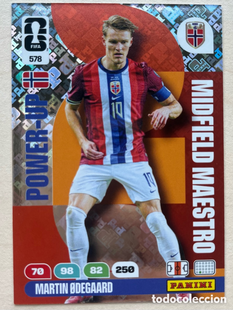 Cromos de f&uacute;tbol: Odegaard Power Up Adrenalyn XL Mundial 2026 - Noruega