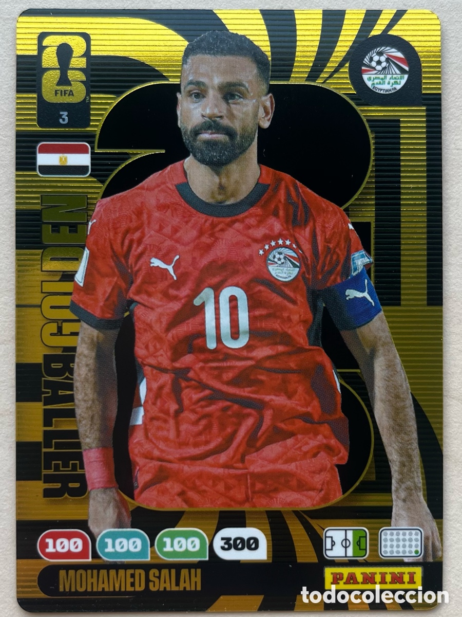 Cromos de f&uacute;tbol: Salah Bal&oacute;n de Oro Adrenalyn XL Mundial 2026 - Egipto