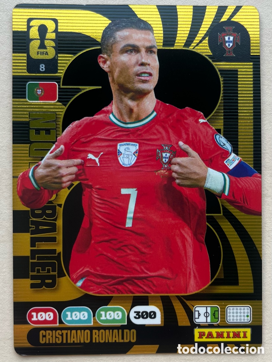 Cromos de f&uacute;tbol: Cristiano Ronaldo Bal&oacute;n de Oro Adrenalyn Mundial 2026 - Portugal