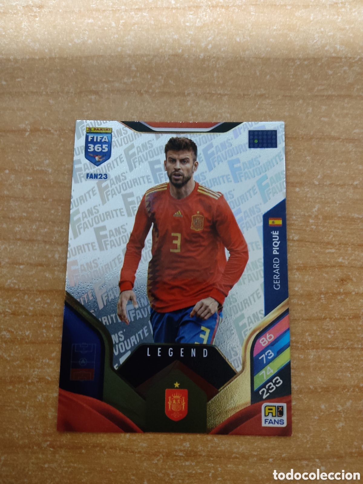 Cromos de f&uacute;tbol: FAN23 GERARD PIQUE LEGEND ESPA&Ntilde;A FIFA 365 ADRENALYN 2026