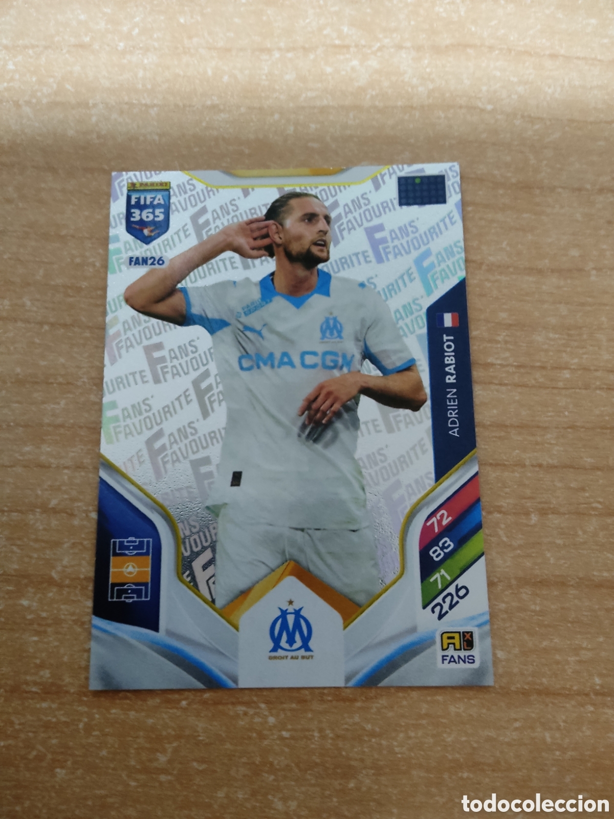 Cromos de f&uacute;tbol: FAN26 RABIOT OLYMPIQUE MARSEILLE FIFA 365 ADRENALYN 2026