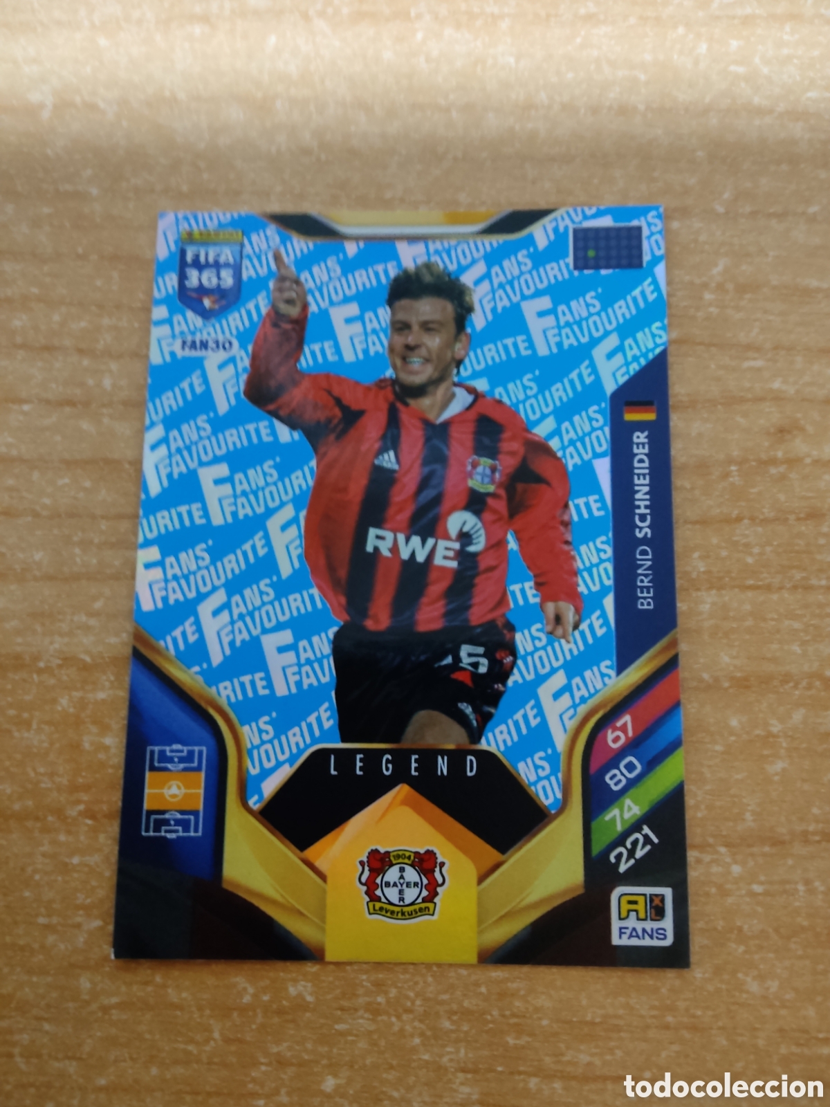 Cromos de f&uacute;tbol: FAN30 BERND SCHNEIDER LEGEND BAYER LEVERKUSEN AZUL FIFA 365 ADRENALYN 2026