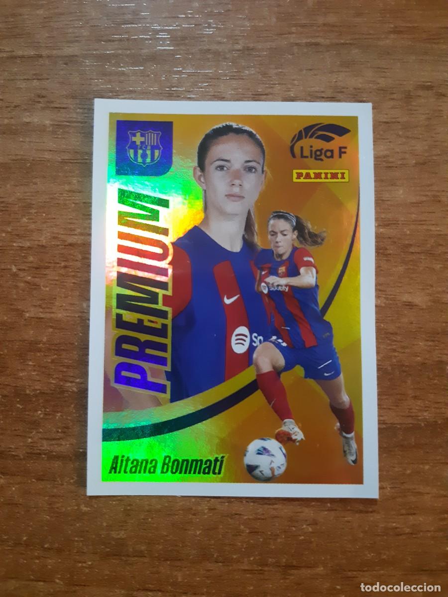 Cromos de f&uacute;tbol: AITANA BONMAT&Iacute; BARCELONA PREMIUM LIGA F PANINI 23-24 2023 2024. NUEVO SIN PEGAR