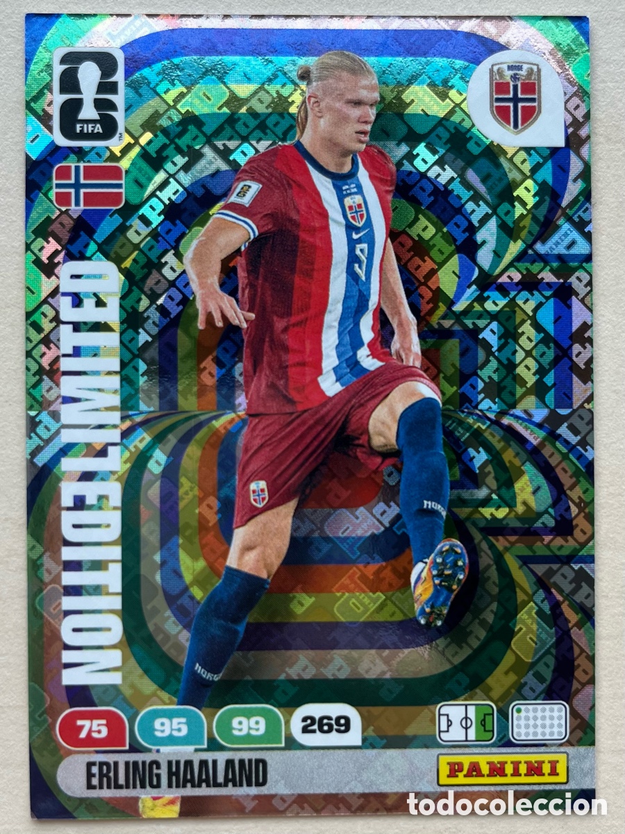 Cromos de f&uacute;tbol: Haaland Edici&oacute;n Limitada Adrenalyn XL Mundial 2026 - Noruega