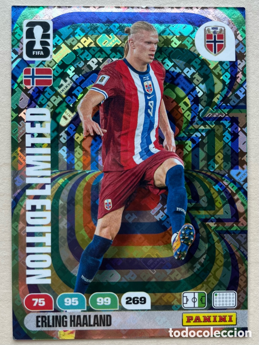 Cromos de f&uacute;tbol: Haaland Edici&oacute;n Limitada Adrenalyn XL Mundial 2026 - Noruega