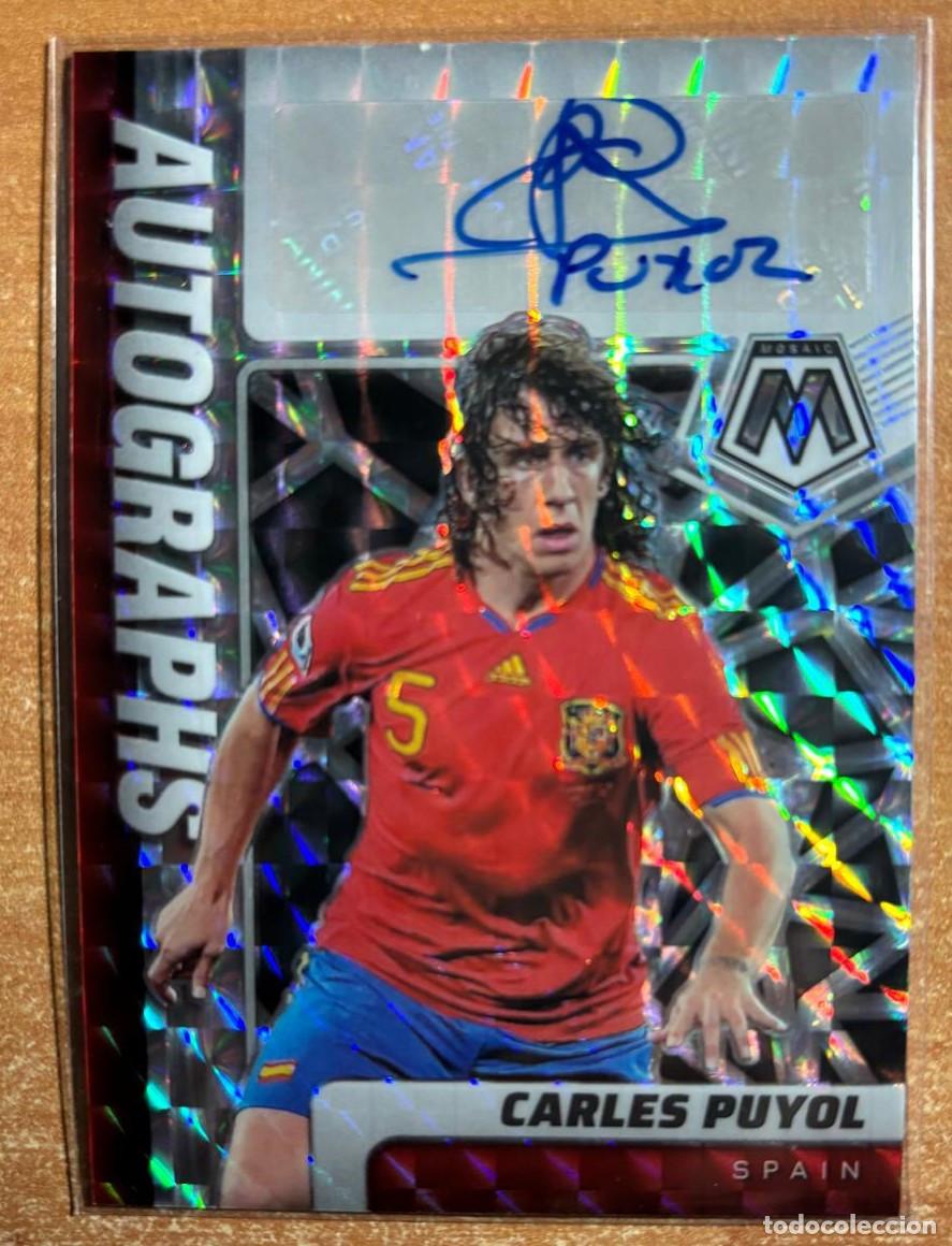 Cromos de f&uacute;tbol: PANINI MOSAIC FIFA ROAD TO WORLD CUP 2021-2022 CARLES PUYOL (ESPA&Ntilde;A) AUT&Oacute;GRAFO