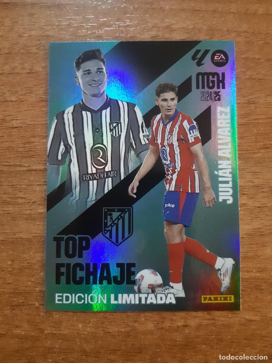 Cromos de f&uacute;tbol: JULIAN ALVAREZ ATL&Eacute;TICO MADRID TOP FICHAJE EDICI&Oacute;N LIMITADA MEGACRACKS 24-25 MGK 2024-2025. NUEVO