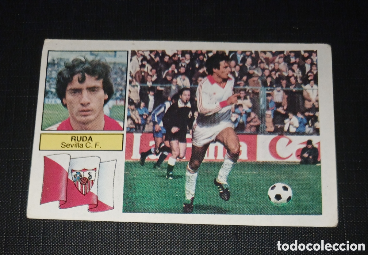 Cromos de f&uacute;tbol: Cromo Ruda Sevilla C. F. Ed. Este Liga 1982 1983 82-83 Sin pegar, nunca pegado