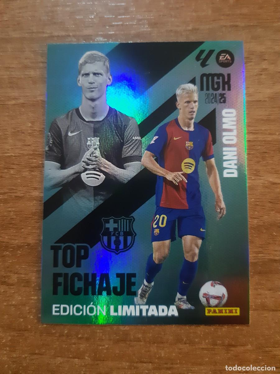 Cromos de f&uacute;tbol: DANI OLMO BARCELONA TOP FICHAJE EDICI&Oacute;N LIMITADA MEGACRACKS 24-25 MGK 2024-2025. NUEVO