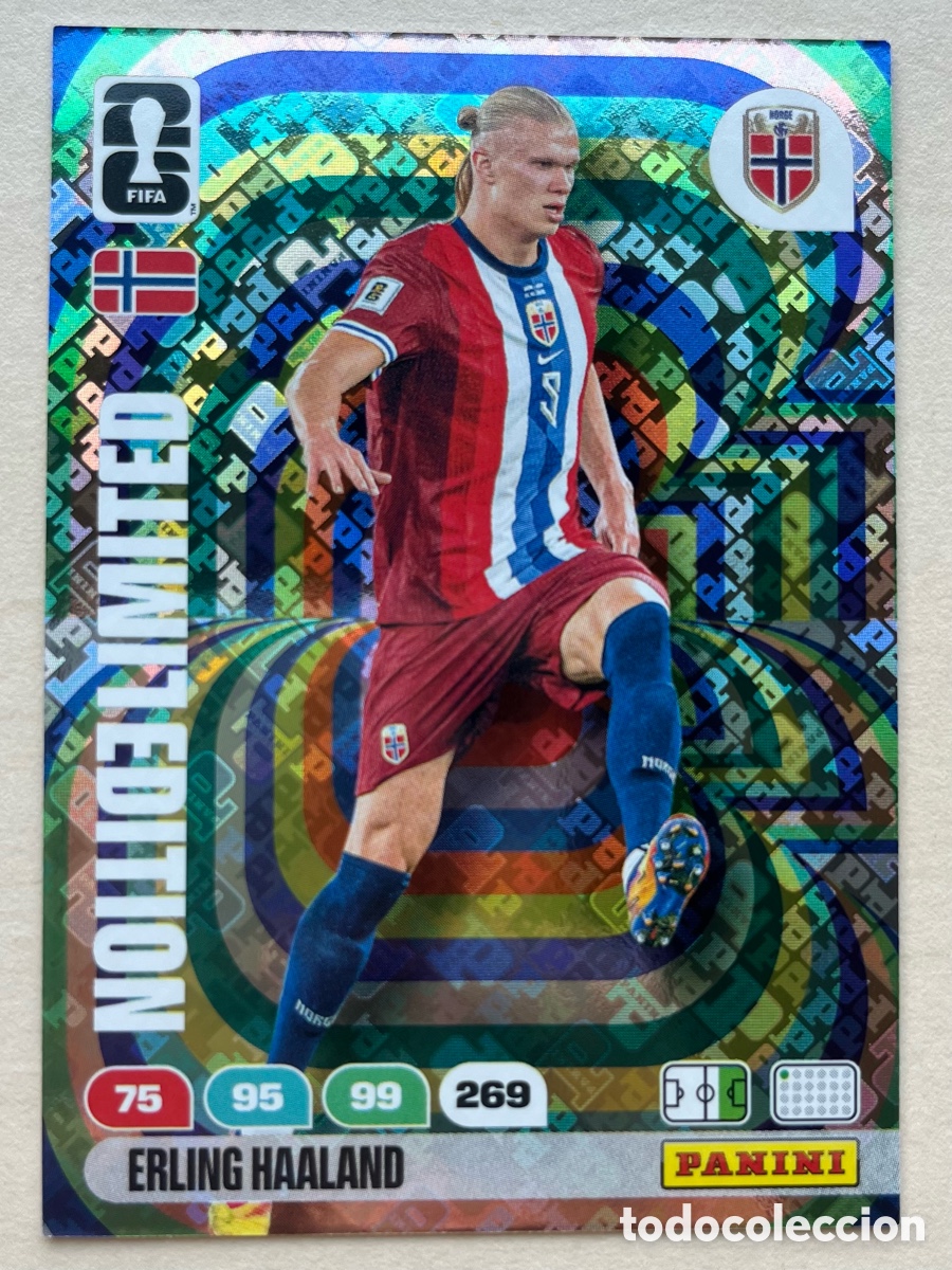 Cromos de f&uacute;tbol: Haaland Edici&oacute;n Limitada Adrenalyn XL Mundial 2026 - Noruega