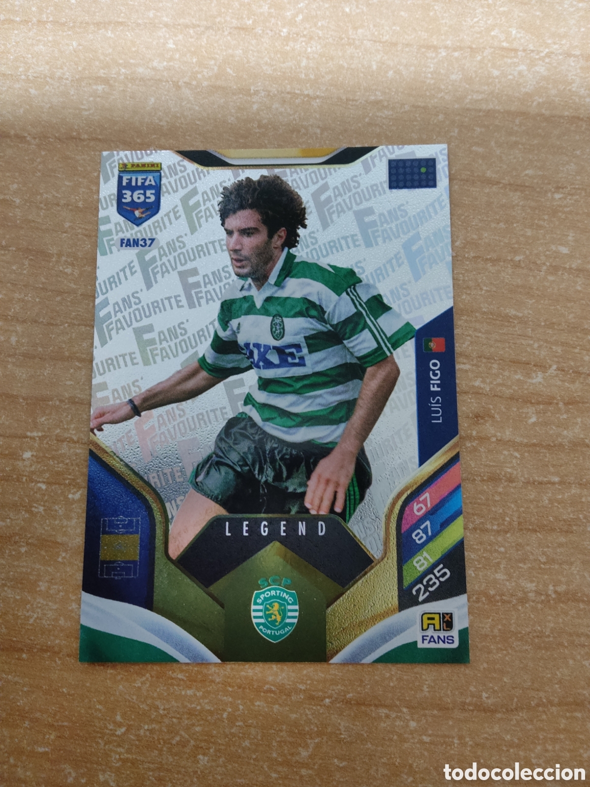 Cromos de f&uacute;tbol: FAN37 LUIS FIGO LEGEND SPORTING PORTUGAL FIFA 365 ADRENALYN 2026
