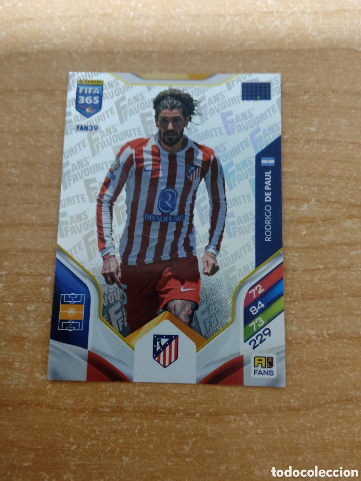 Cromos de f&uacute;tbol: FAN39 RODRIGO DE PAUL ATLETICO MADRID FIFA 365 ADRENALYN 2026