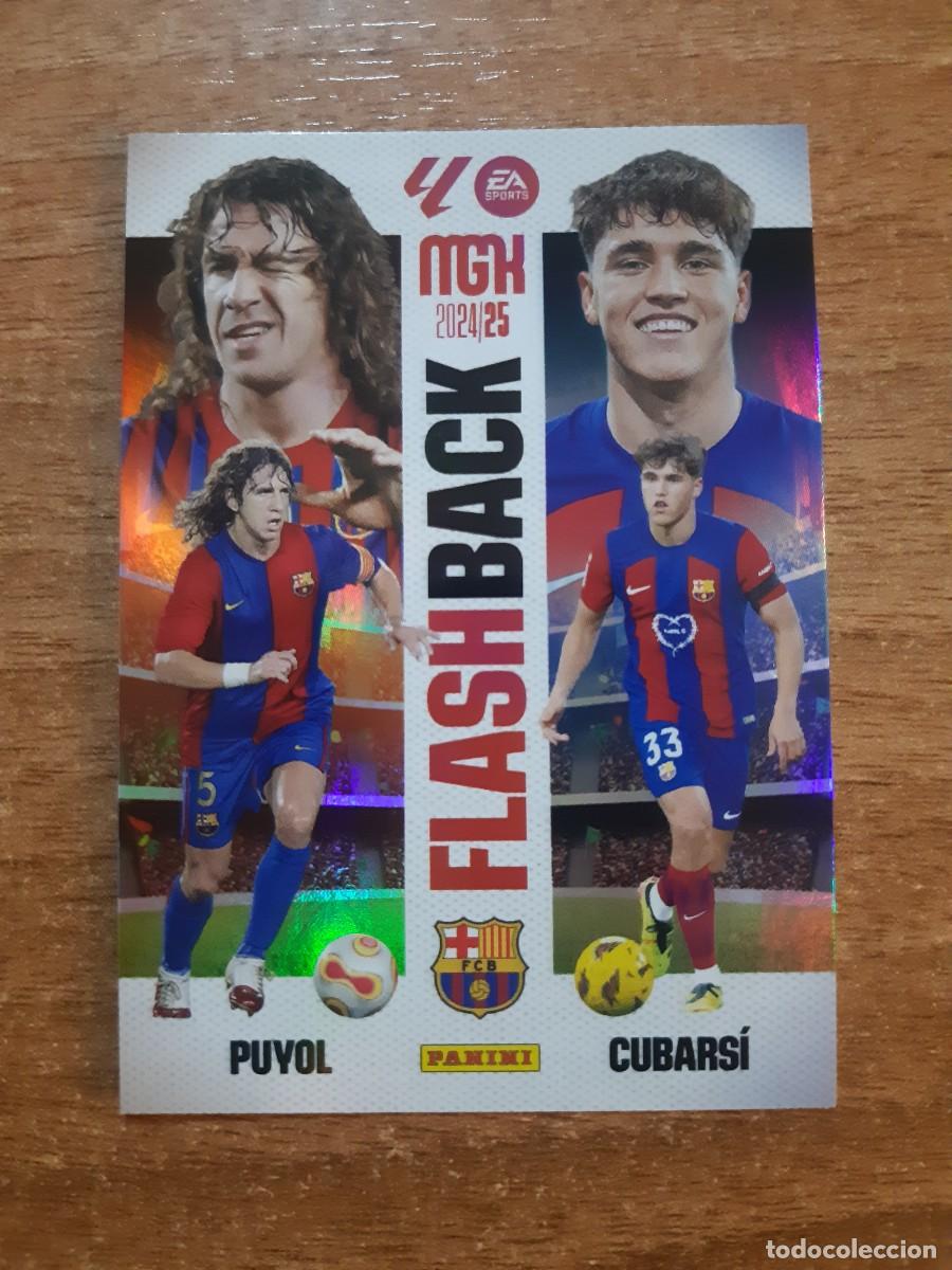 Cromos de f&uacute;tbol: N&deg;430 PUYOL CUBARS&Iacute; BARCELONA FLASHBACK MEGACRACKS 24-25 MGK 2024-2025. NUEVO