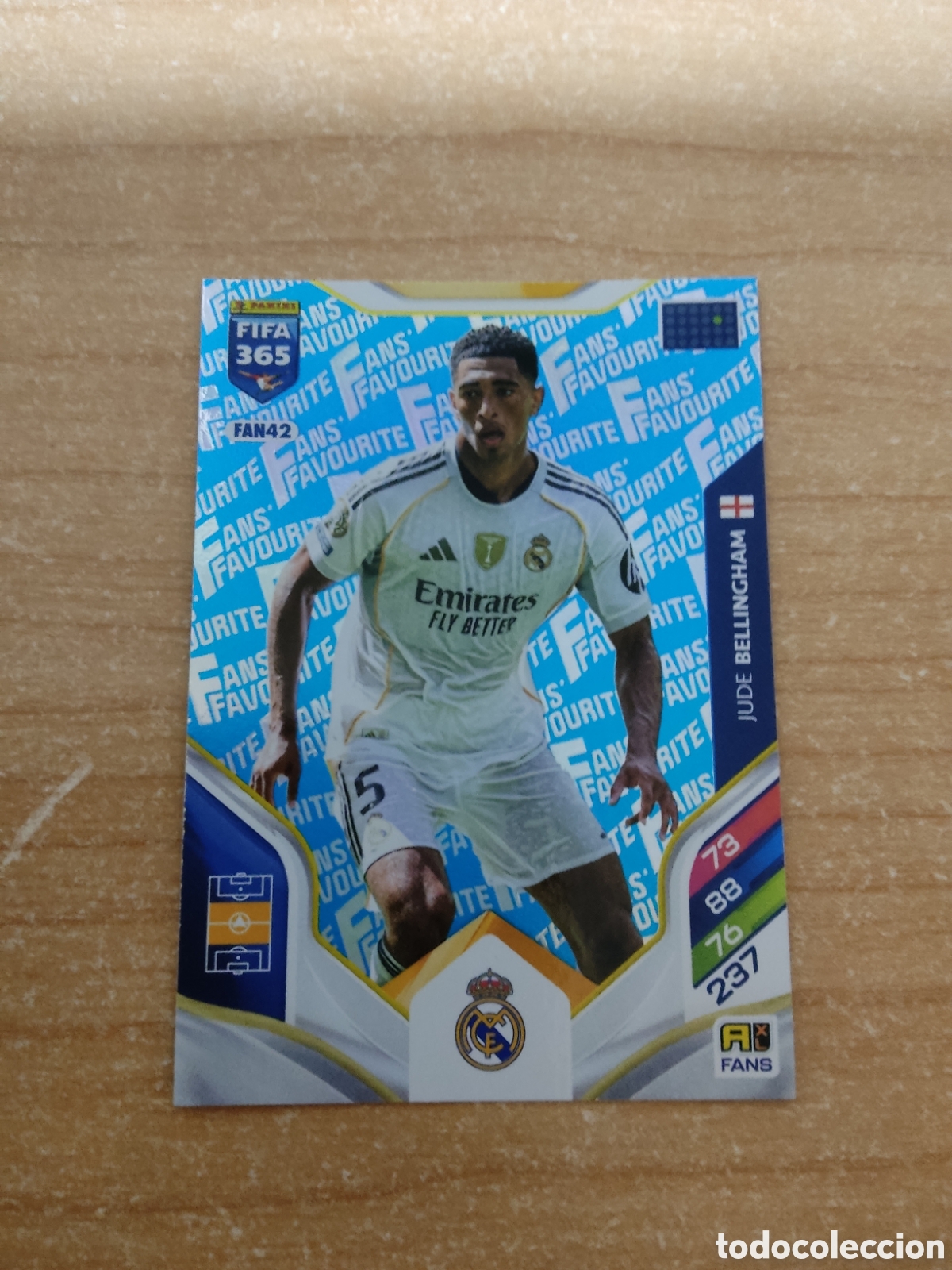 Cromos de f&uacute;tbol: FAN42 JUDE BELLINGHAM REAL MADRID AZUL FIFA 365 ADRENALYN 2026