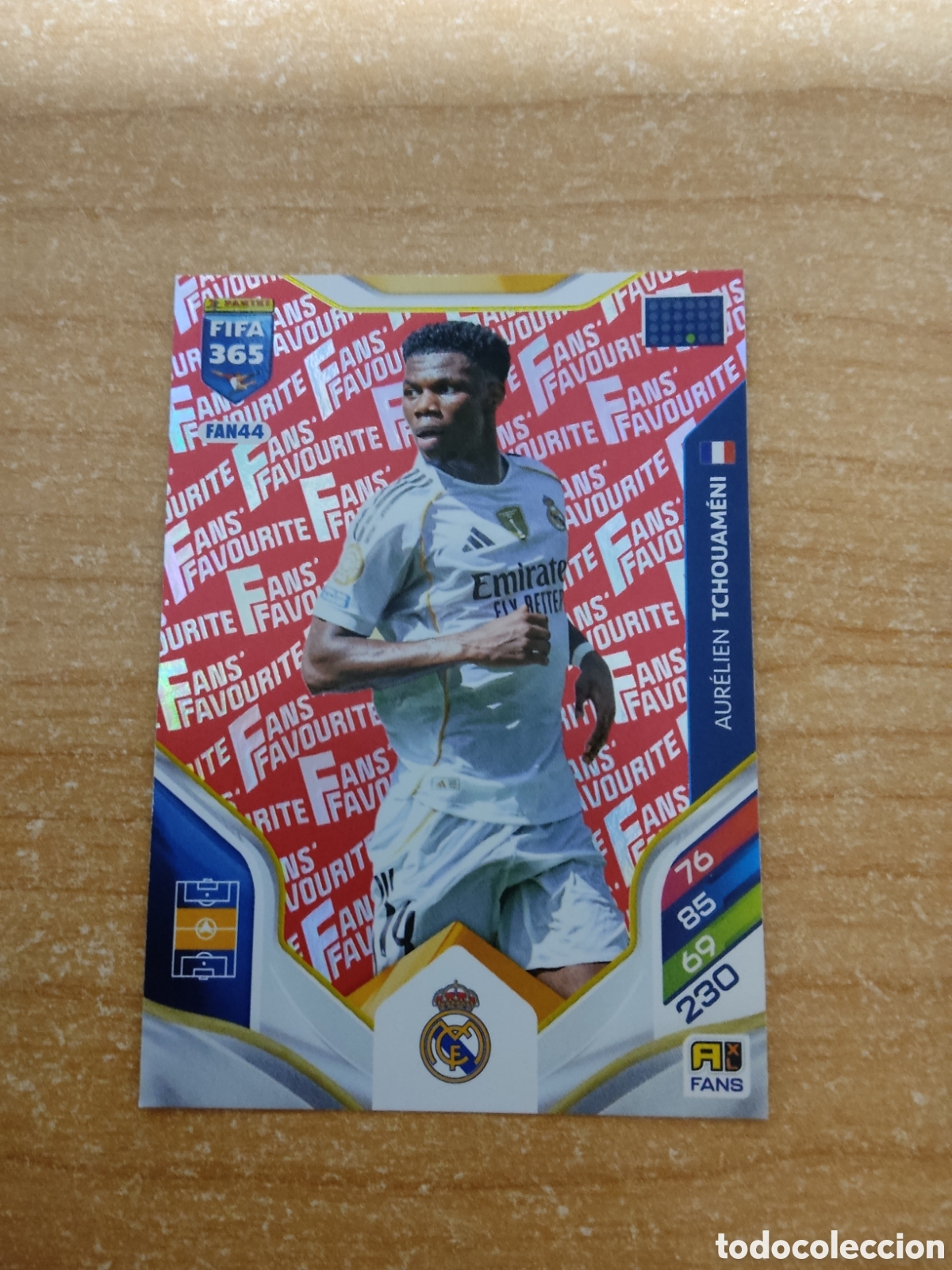 Cromos de f&uacute;tbol: FAN44 TCHOUAMENI REAL MADRID ROJO FIFA 365 ADRENALYN 2026
