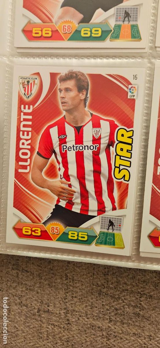 Figurine di Calcio: 16 Llorente Athletic Club adrenalyn 2011 2012 11 12 trading card