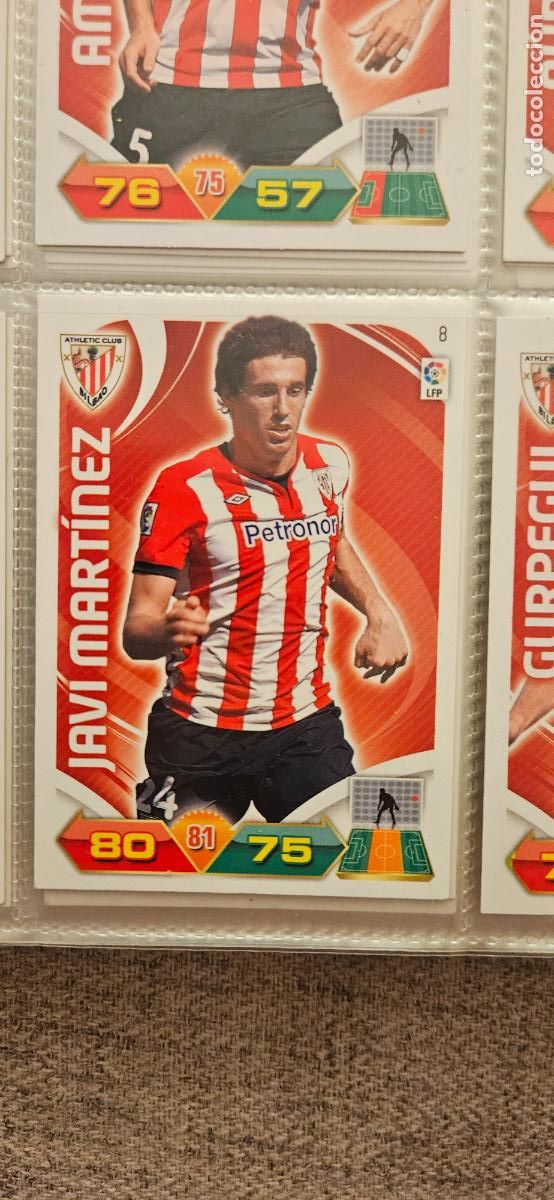 Figurine di Calcio: 8 Javi Mart&iacute;nez Athletic Club adrenalyn 2011 2012 11 12 trading card