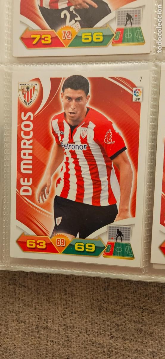 Figurine di Calcio: 7 De Marcos Athletic Club adrenalyn 2011 2012 11 12 trading card