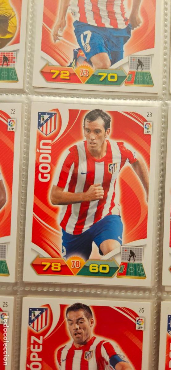 Figurine di Calcio: 23 God&iacute;n At. Madrid adrenalyn 2011 2012 11 12 trading card