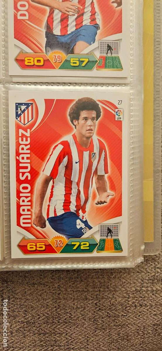 Figurine di Calcio: 27 Mario Su&aacute;rez At. Madrid adrenalyn 2011 2012 11 12 trading card