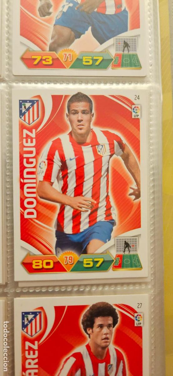 Fu&szlig;ball-Sticker: 24 Dom&iacute;nguez At. Madrid adrenalyn 2011 2012 11 12 trading card