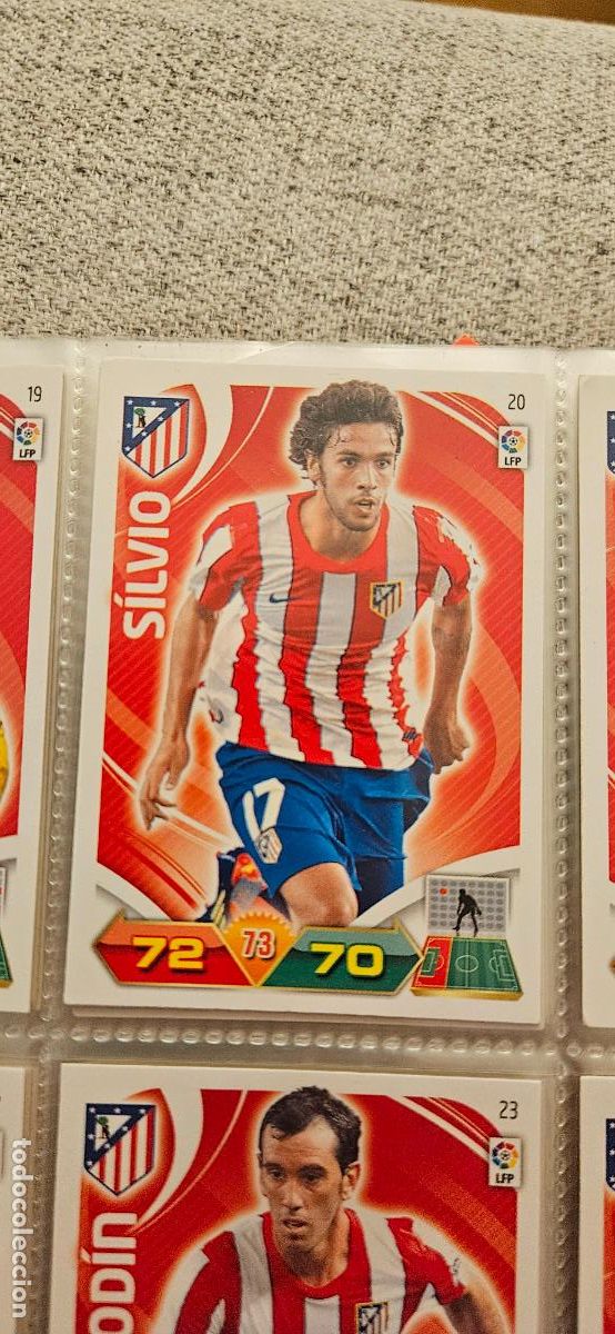 Fu&szlig;ball-Sticker: 20 S&iacute;lvio At. Madrid adrenalyn 2011 2012 11 12 trading card