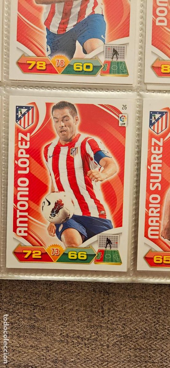 Fu&szlig;ball-Sticker: 26 Antonio L&oacute;pez At. Madrid adrenalyn 2011 2012 11 12 trading card