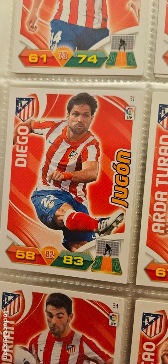 Fu&szlig;ball-Sticker: 31 Diego At. Madrid adrenalyn 2011 2012 11 12 trading card