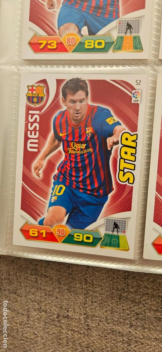 Fu&szlig;ball-Sticker: 52 Messi Barcelona adrenalyn 2011 2012 11 12 trading card
