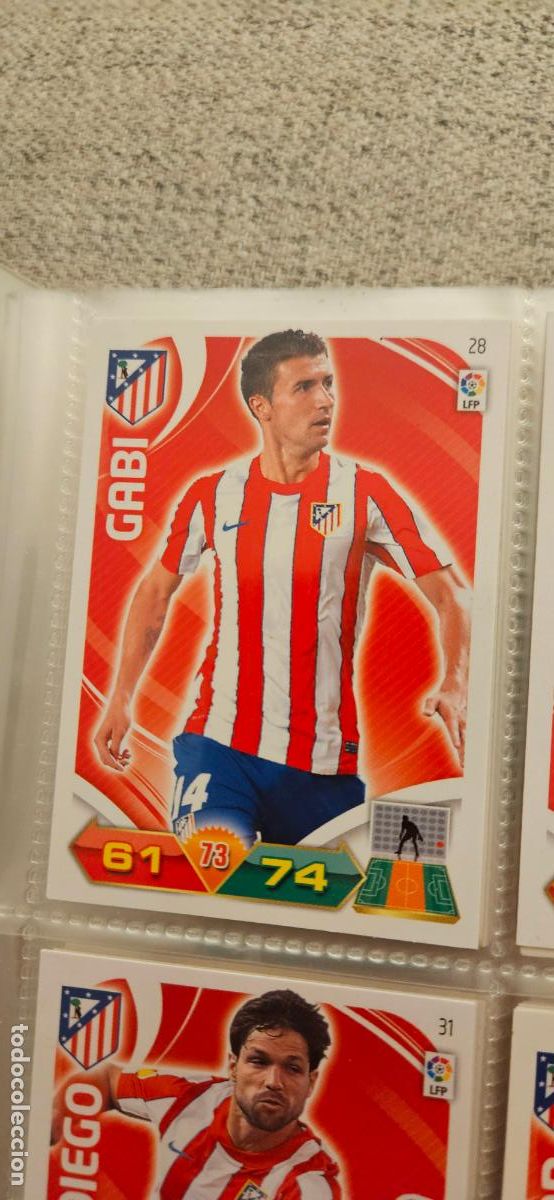 Fu&szlig;ball-Sticker: 28 Gabi At. Madrid adrenalyn 2011 2012 11 12 trading card