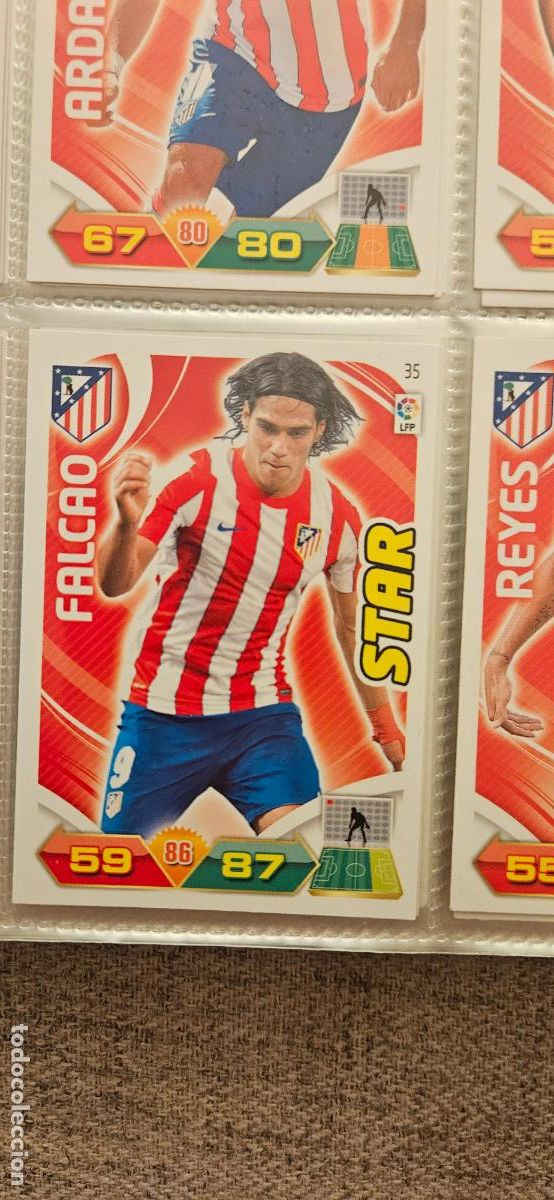 Fu&szlig;ball-Sticker: 35 Falcao At. Madrid adrenalyn 2011 2012 11 12 trading card