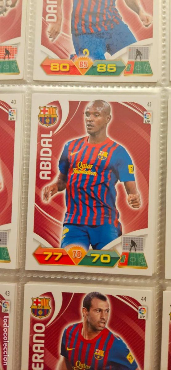 Fu&szlig;ball-Sticker: 41 Abidal Barcelona adrenalyn 2011 2012 11 12 trading card